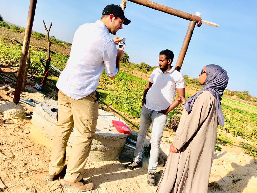 Will on site during fieldwork